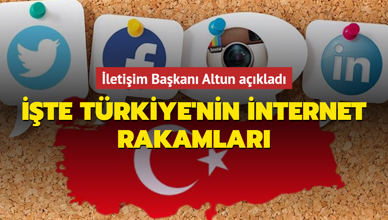 İletişim Başkanı Altun açıkladı... İşte Türkiye'nin internet rakamları