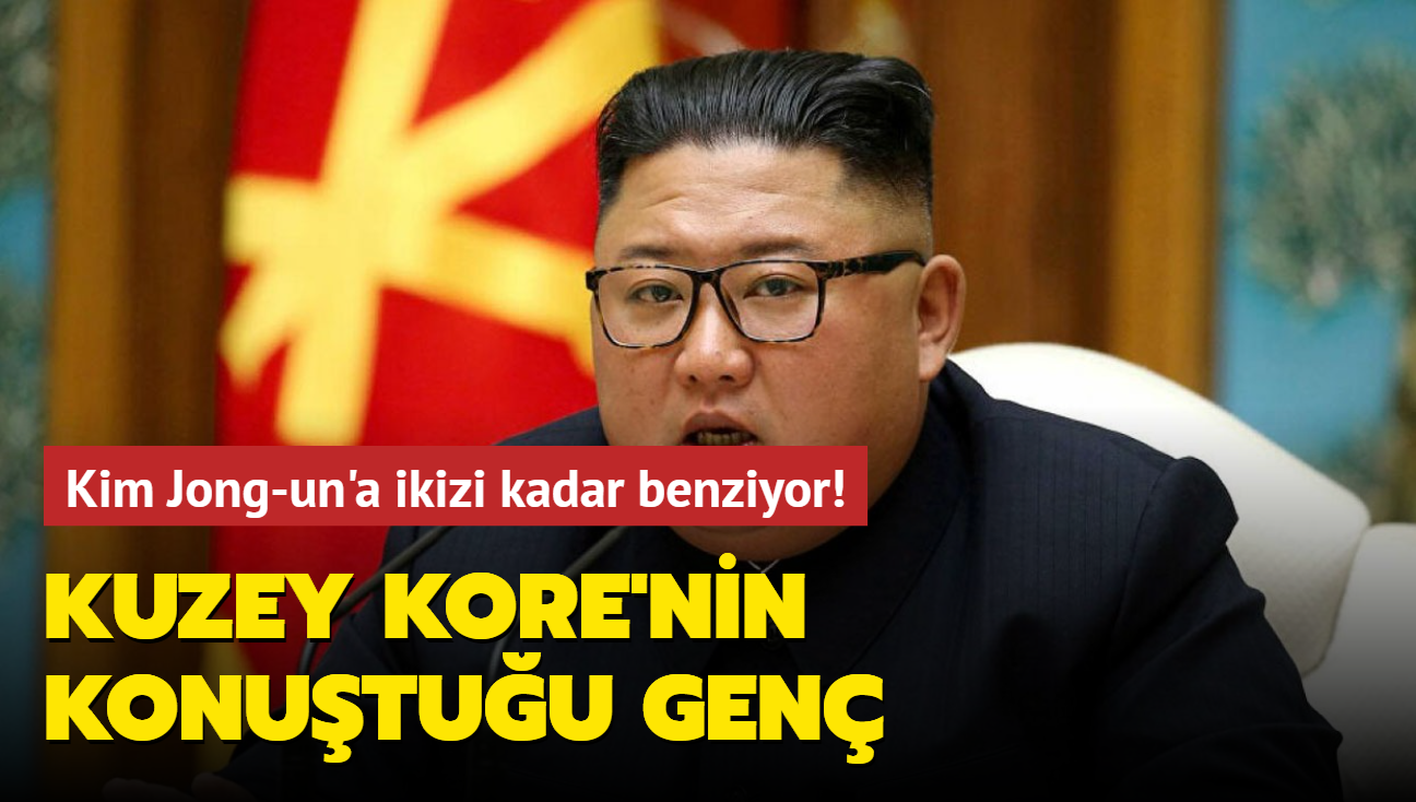 Kim Jong-un'a ikizi kadar benziyor! Kuzey Kore'nin konuştuğu genç