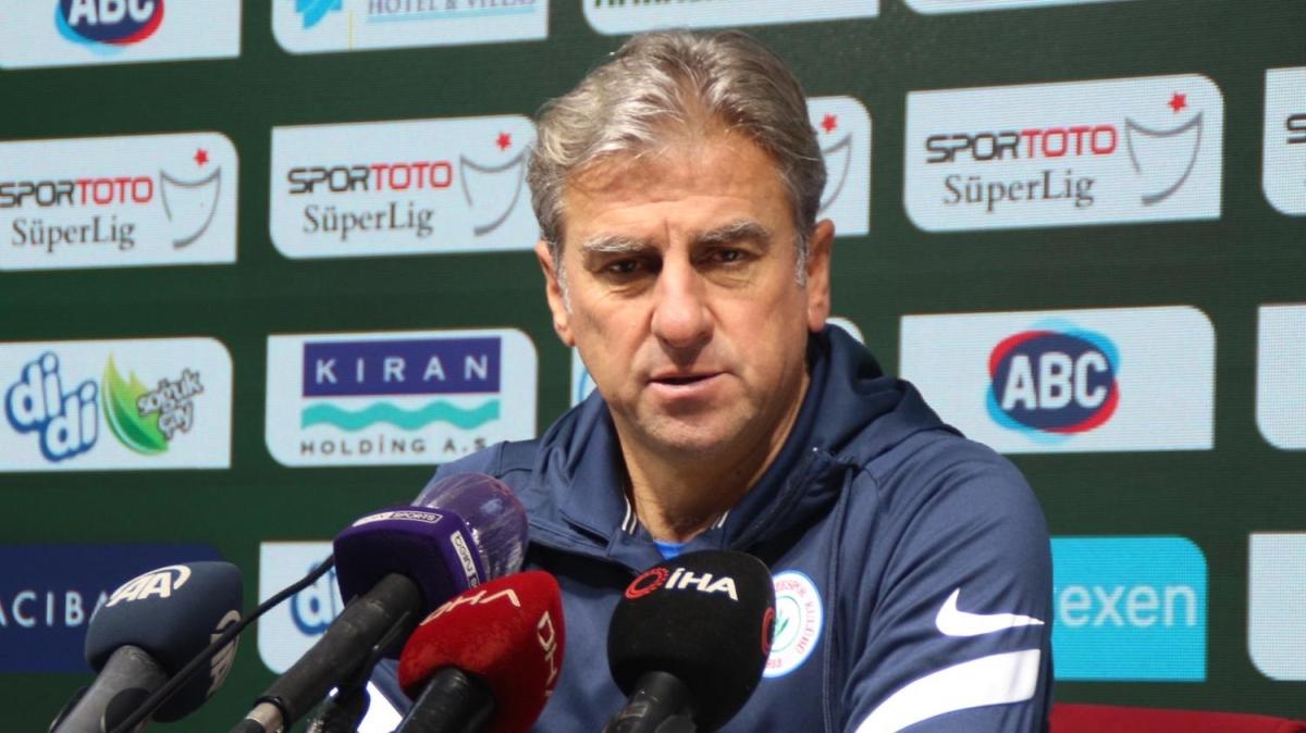 Çaykur Rizespor Teknik Direktörü Hamza Hamzaoğlu'ndan transfer açıklaması