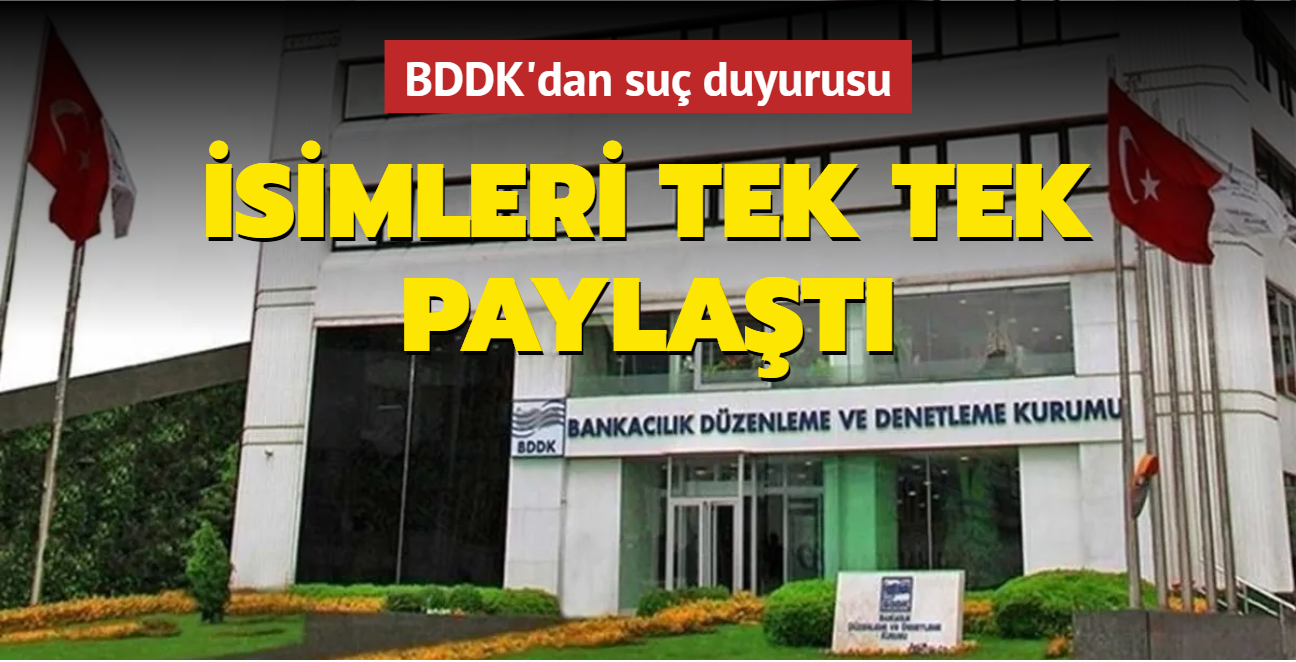 BDDK'dan manipülasyonlar hakkında suç duyurusu: İsimleri tek tek paylaştı