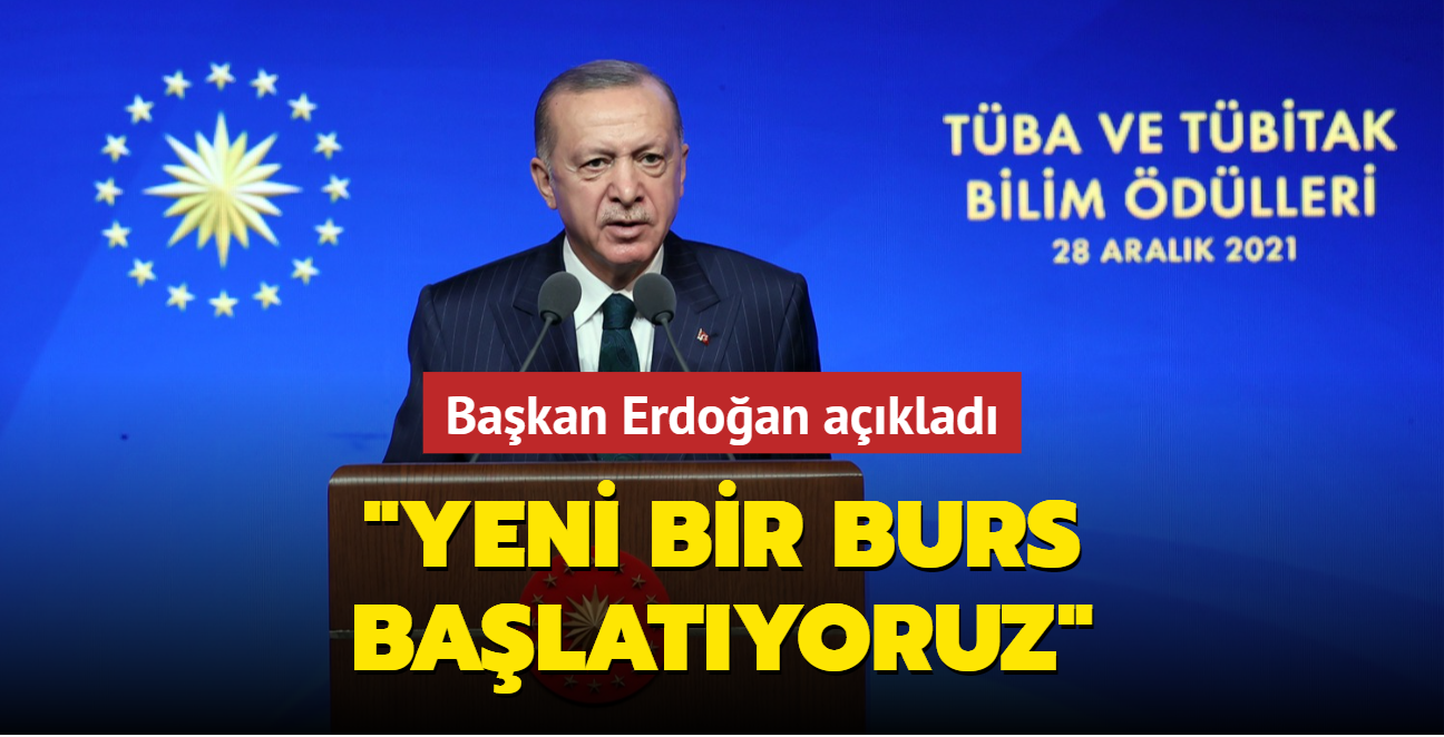 Başkan Erdoğan açıkladı: Yeni bir burs programı başlatıyoruz