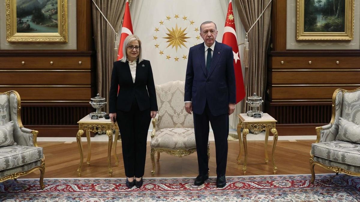 Başkan Erdoğan, Arnavutluk Meclis Başkanı Nikolla'yı kabul etti
