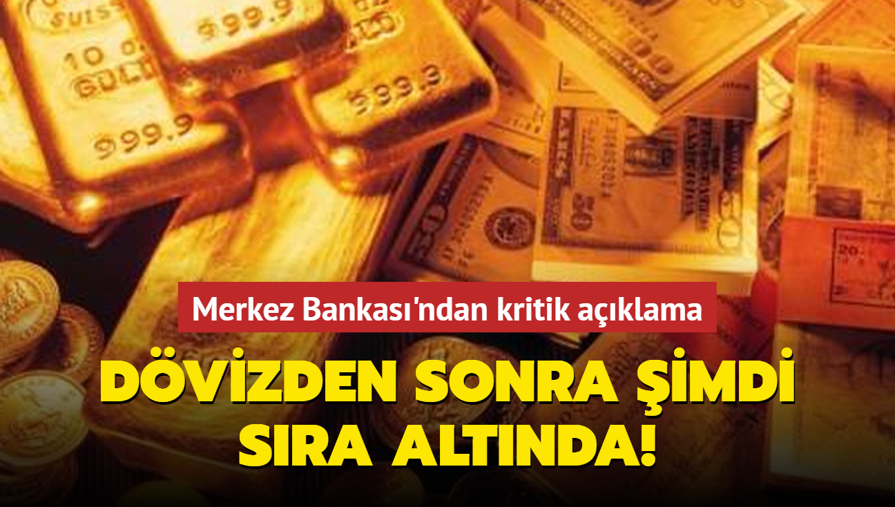 Merkez Bankası'ndan "altın hesabı" açıklaması