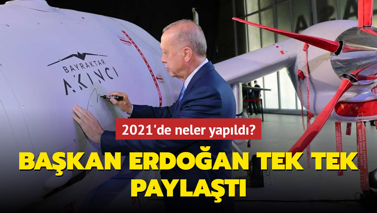 Başkan Erdoğan, sosyal medya paylaşımıyla 2021 yılını değerlendirdi