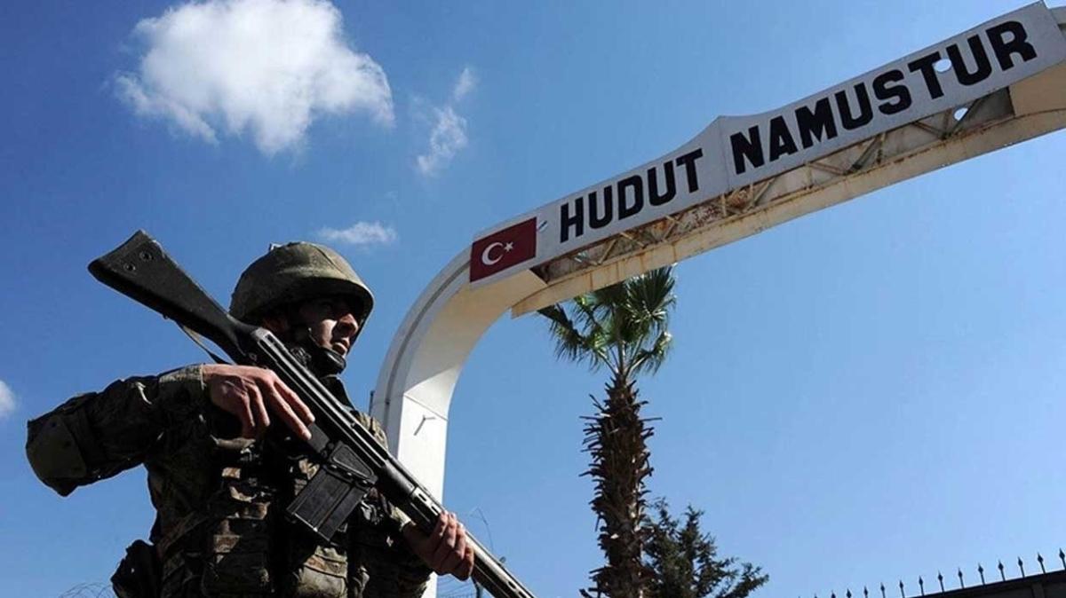 Trkiye'ye girmeye alan PYD/PKK'l terrist Suriye snrnda yakaland