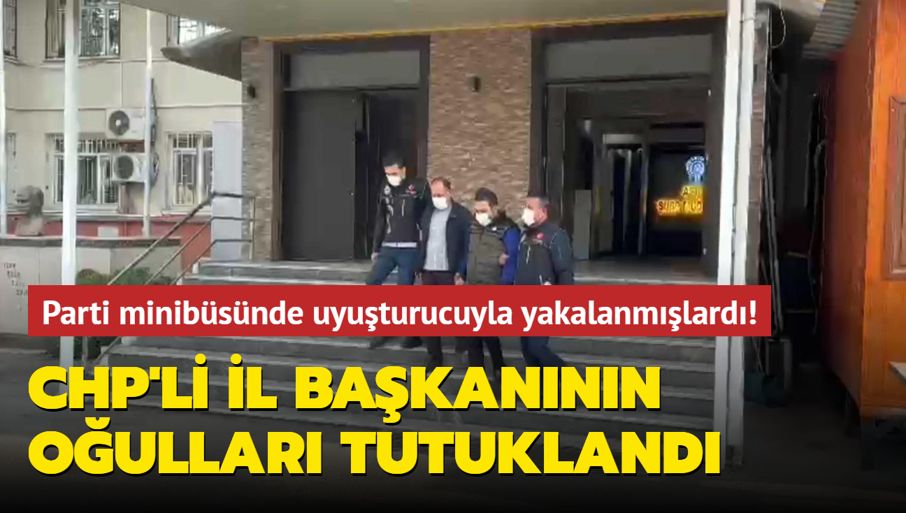 Son dakika haberleri: Parti minibsnde uyuturucuyla yakalanmlard! CHP'li il bakannn oullar tutukland