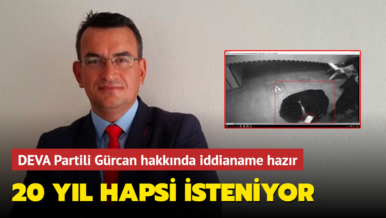 DEVA Partili Metin Grcan hakknda iddianame hazr: 20 yl hapsi isteniyor