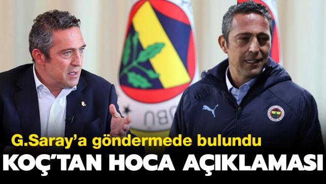 Fenerbahçe Başkanı Ali Koç'tan teknik direktör açıklaması; Galatasaray'a "Zoom" göndermesi!