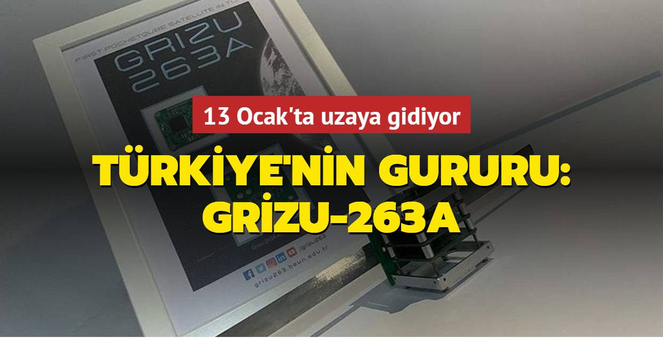 Türkiye'nin gururu: Grizu-263A... 13 Ocak'ta uzaya gidiyor