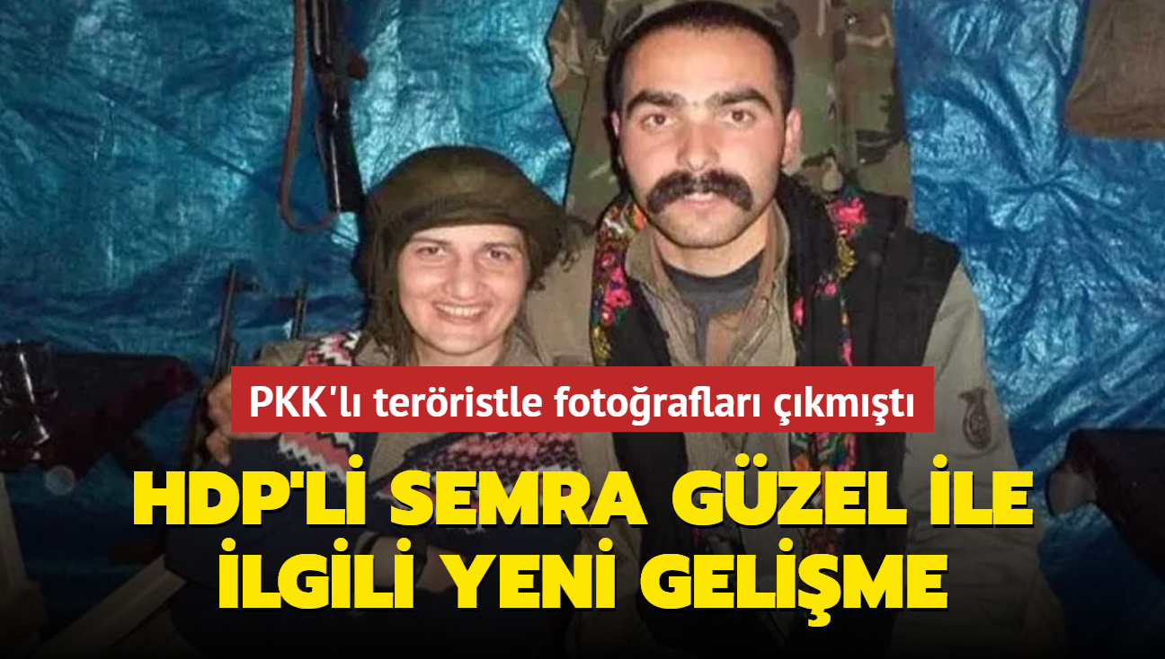 PKK'lı teröristle fotoğrafları çıkmıştı... HDP'li Semra Güzel hakkındaki fezleke Cumhurbaşkanlığı'na gönderildi
