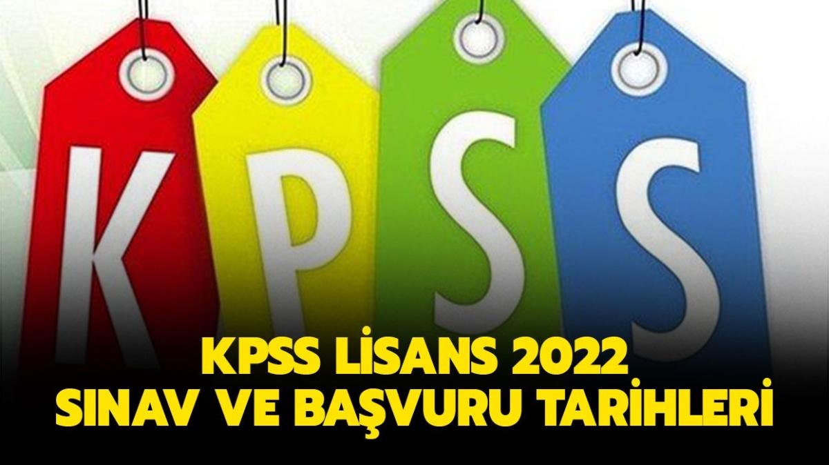 KPSS lisans sınavı başvuruları ne zaman başlıyor" 2022 KPSS lisans ne zaman" 