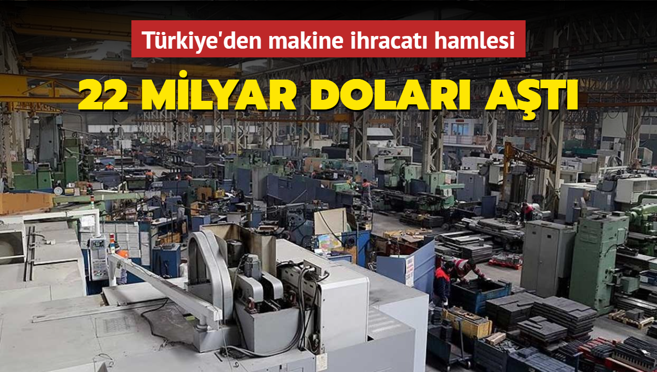 Türkiye'den makine ihracatı hamlesi... 22 milyar doları aştı