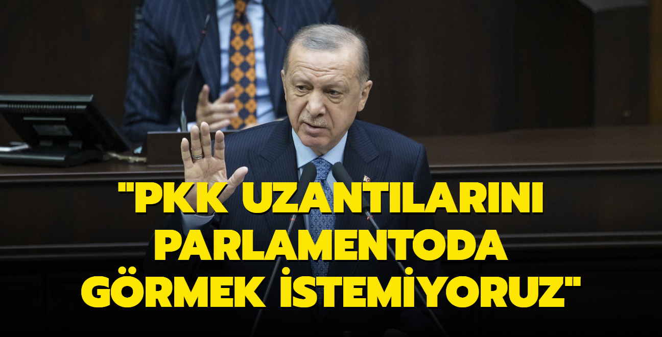 Başkan Erdoğan'dan o fotoğrafa sert çıkış! "PKK uzantılarını parlamentoda görmek istemiyoruz"