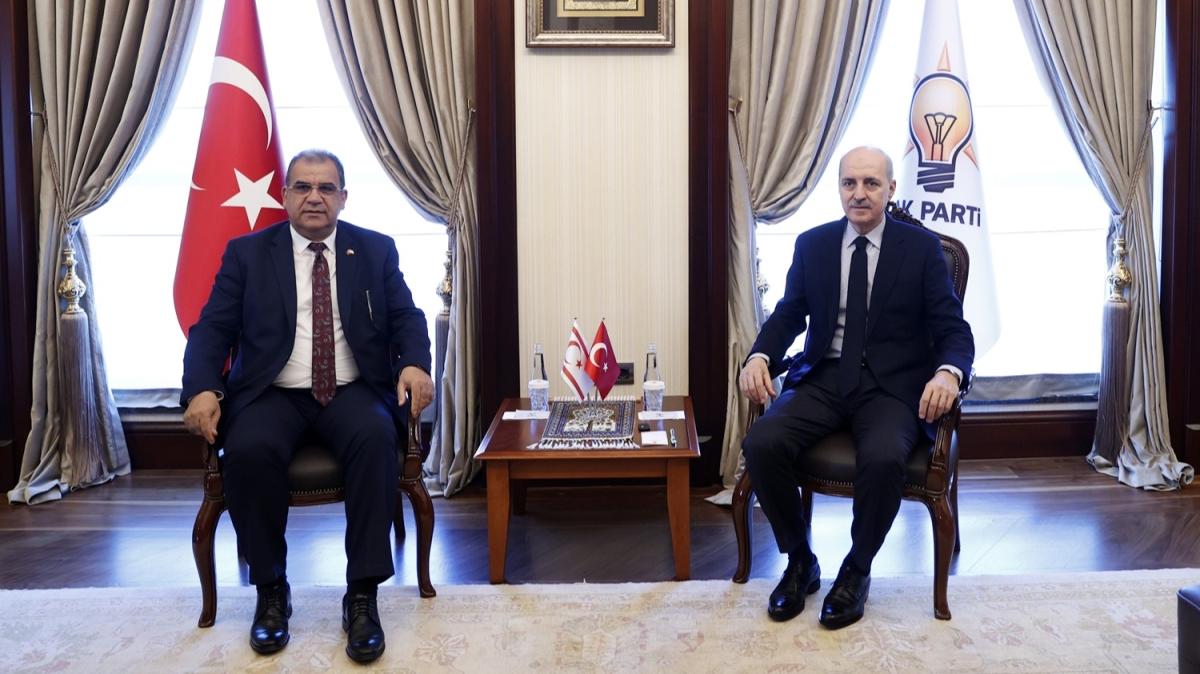 KKTC Başbakanı Sucuoğlu'ndan, AK Parti Genel Başkanvekili Numan Kurtulmuş'a ziyaret