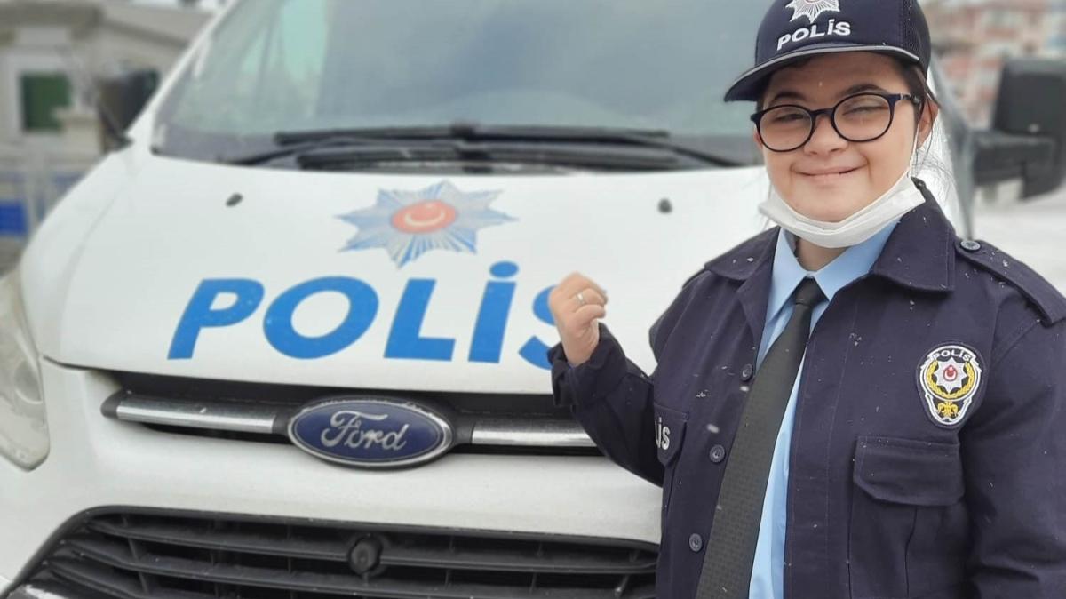 Down sendromlu Rmeysa'nn polis olma hayali gerek oldu