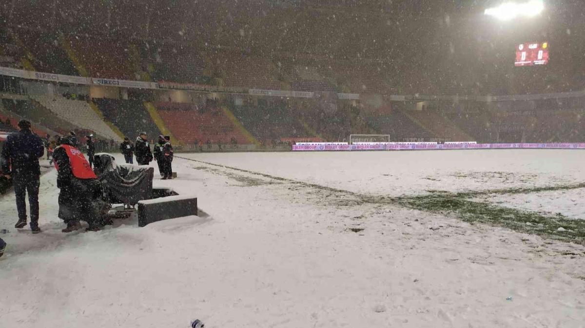 Gaziantep-Yeni Malatyaspor maçına kar engeli