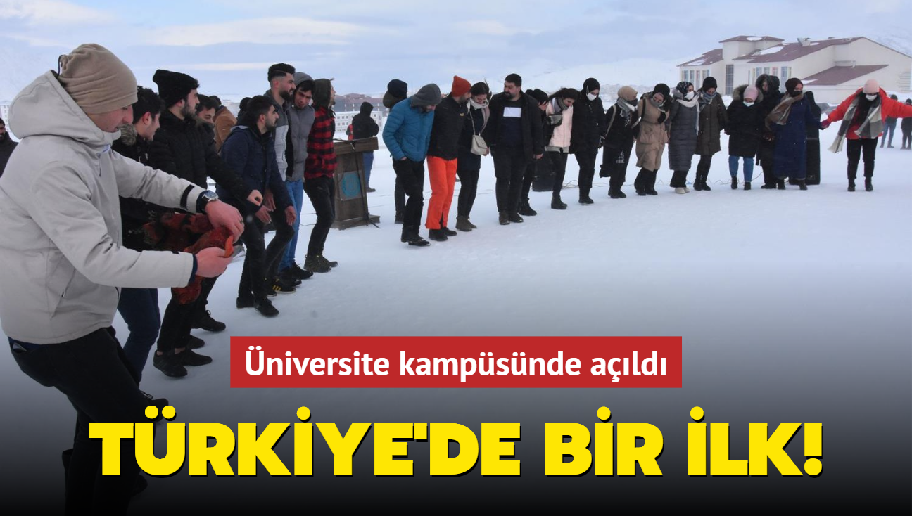 Türkiye'de bir ilk! Üniversite kampüsünde açıldı