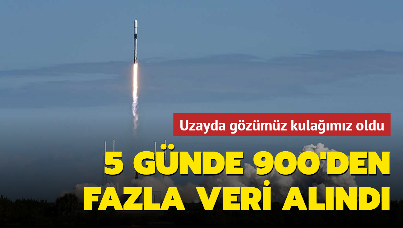 Trkiye'nin ilk cep uydusu... 5 gnde 900'den fazla veri alnd