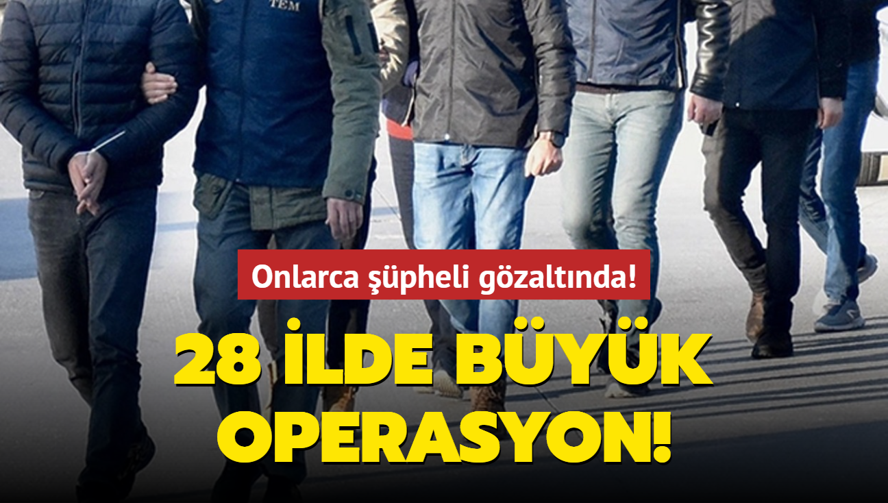 Ankara merkezli 28 ilde FETÖ operasyonu: 51 şüpheli gözaltında