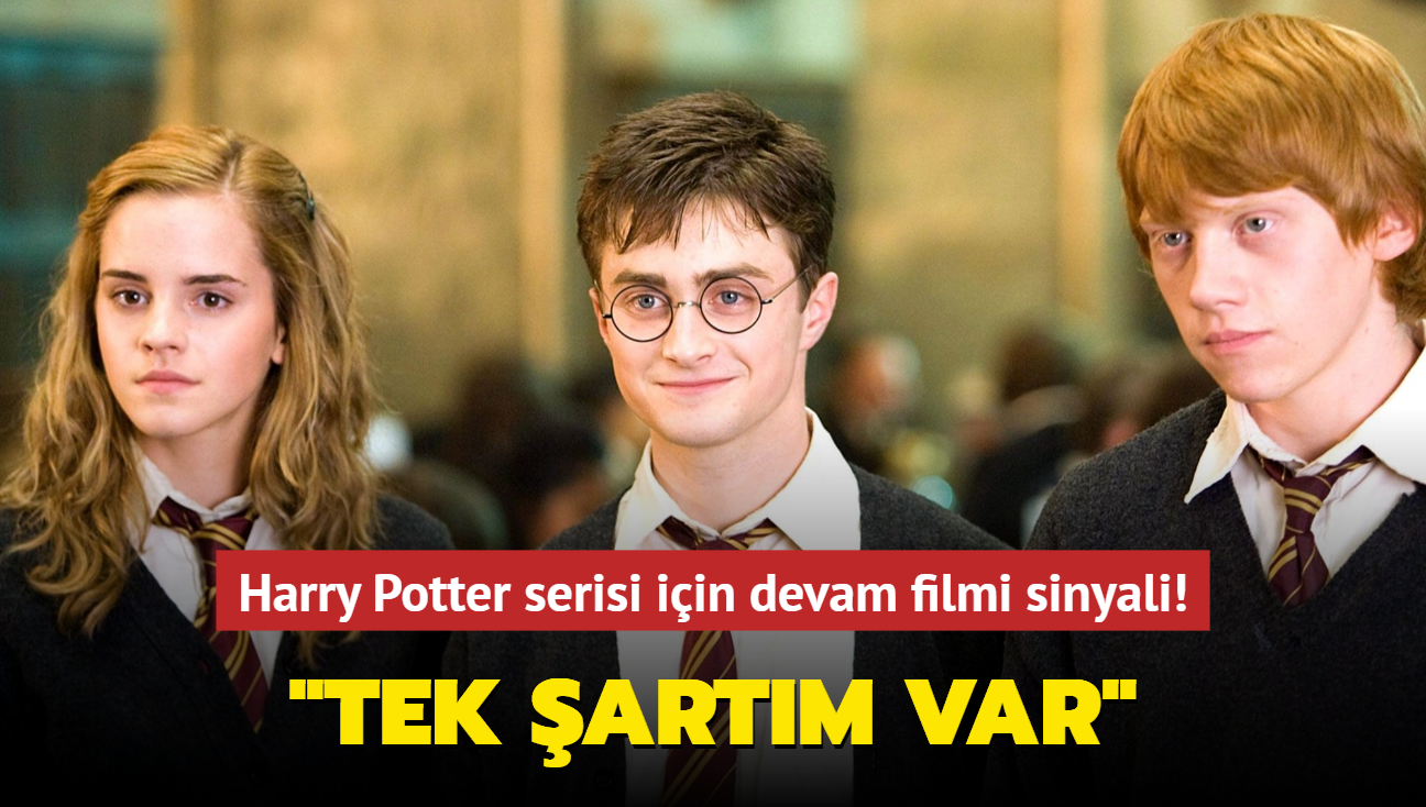 Harry Potter serisi iin devam filmi sinyali! 'Tek artm var'