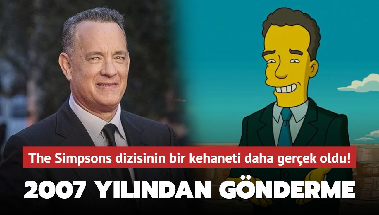 The Simpsons dizisinin bir kehaneti daha gerek oldu! Tom Hanks ve Biden detay...
