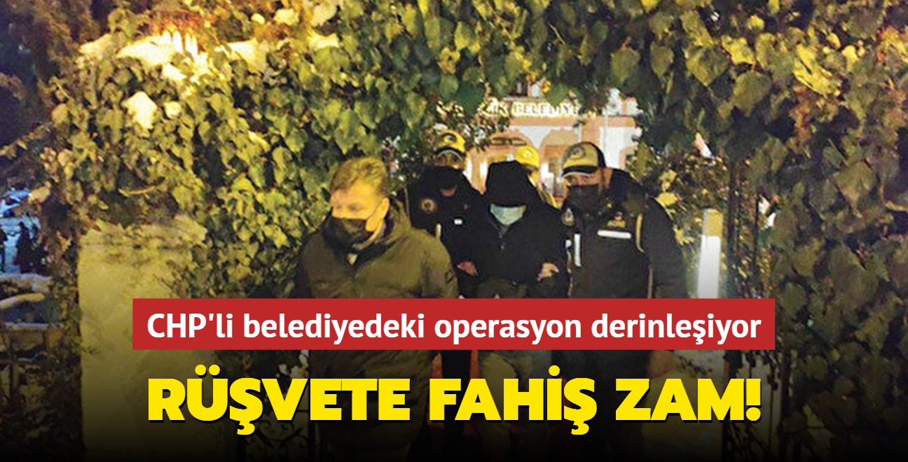 CHP'li belediyedeki operasyon derinleiyor: Rvete fahi zam!