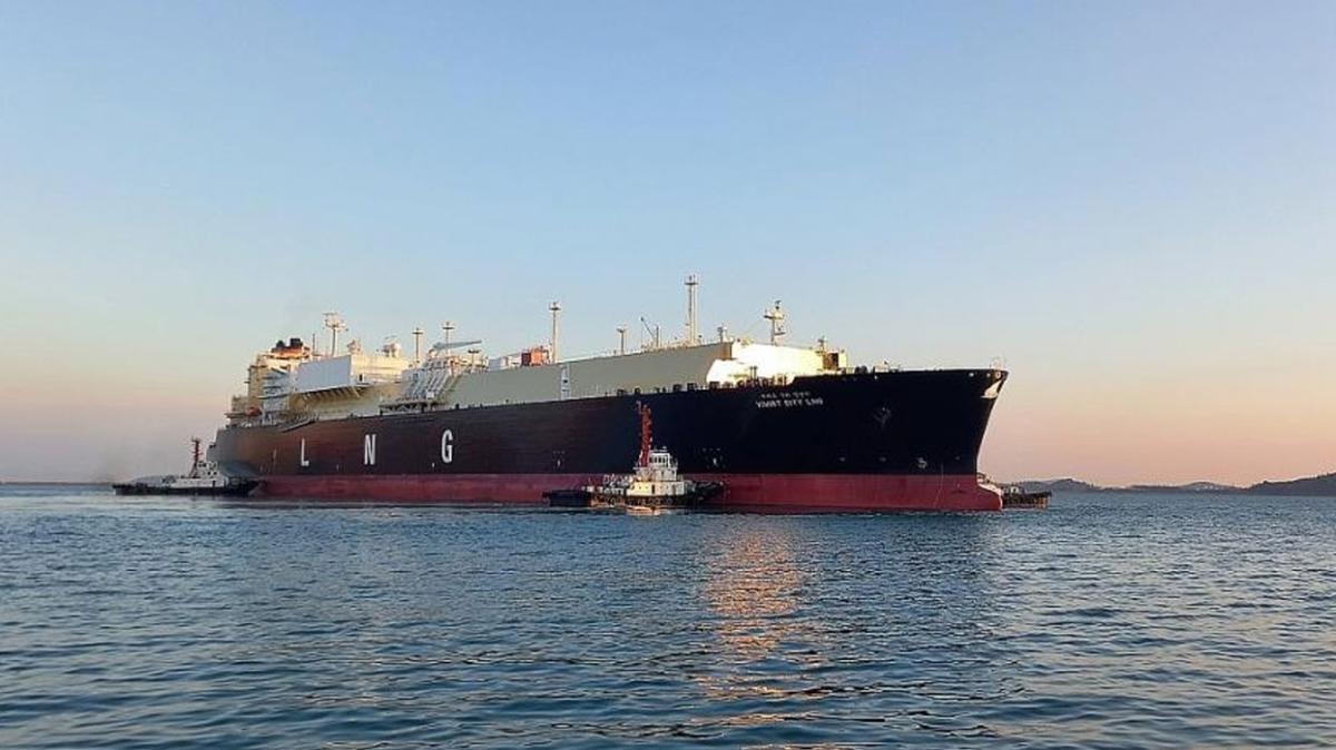 Nijerya'dan yola çıkmıştı... LNG gemisi Türkiye'de