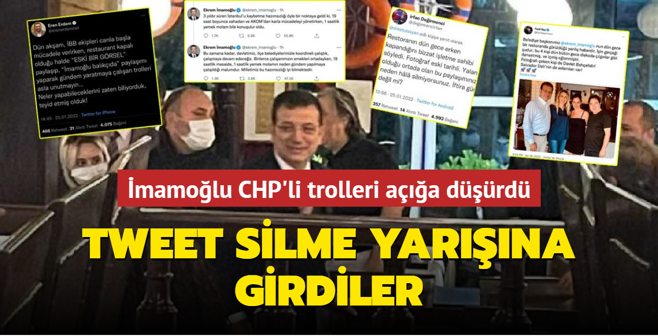 İmamoğlu CHP'li trolleri açığa düşürdü... Tweet silme yarışına girdiler