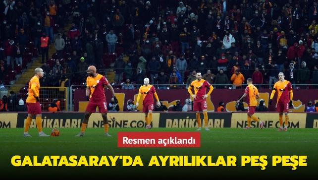 Galatasaray'da ayrılıklar peş peşe açıklandı
