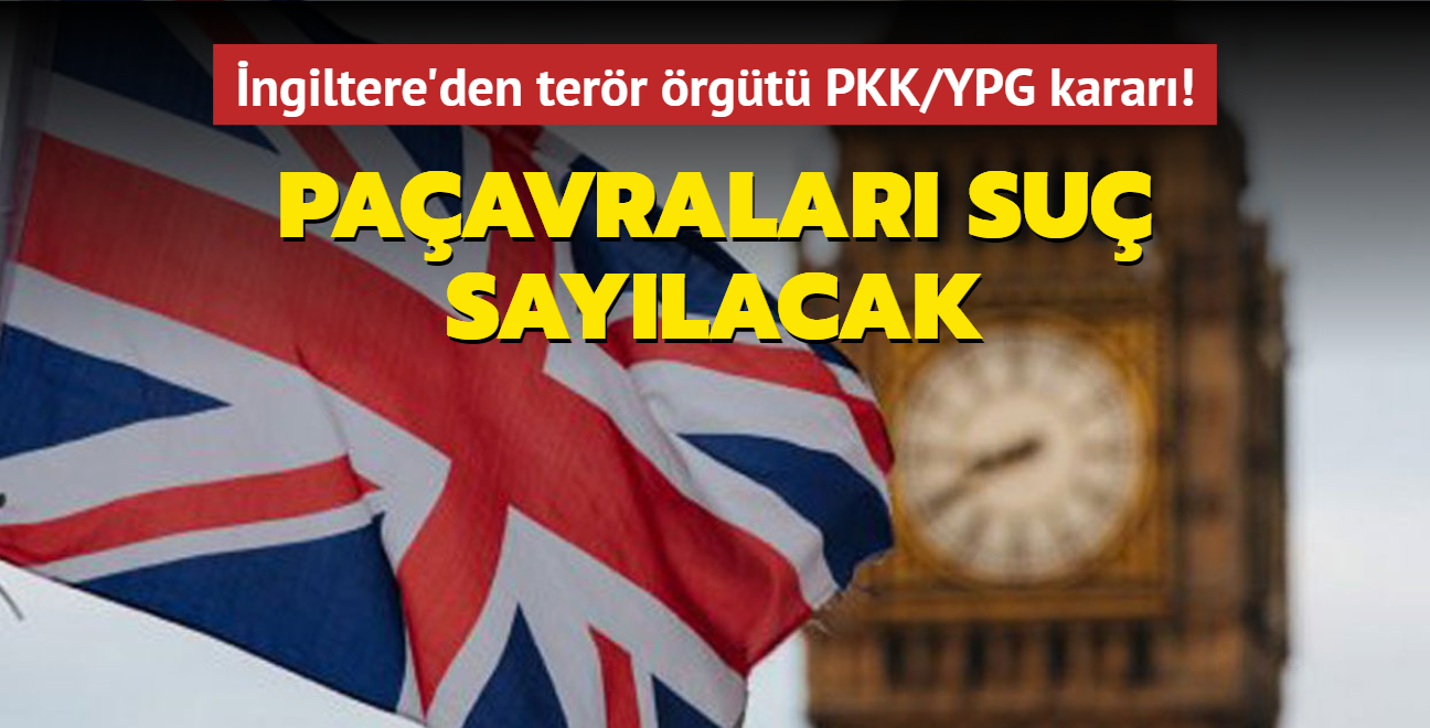 ngiltere'den terr rgt PKK/YPG karar! Paavralar su saylacak