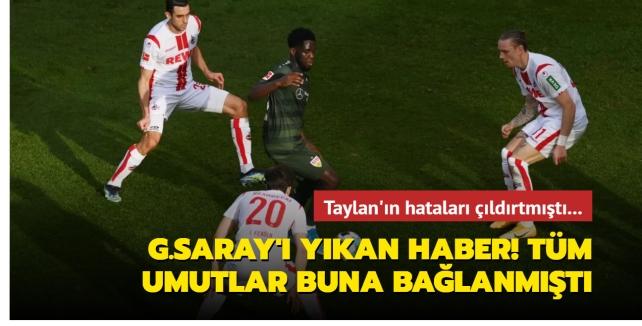 Taylan Antalyalı'nın hataları çıldırtmıştı... Galatasaray'a bir kötü haber daha