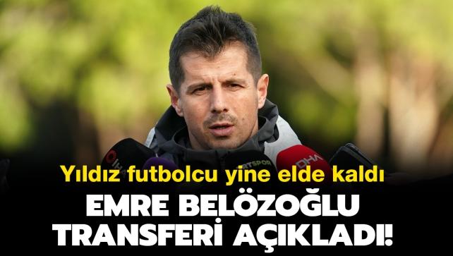 Yldz futbolcu yine elde kald: Emre Belzolu'ndan transfer aklamas! 