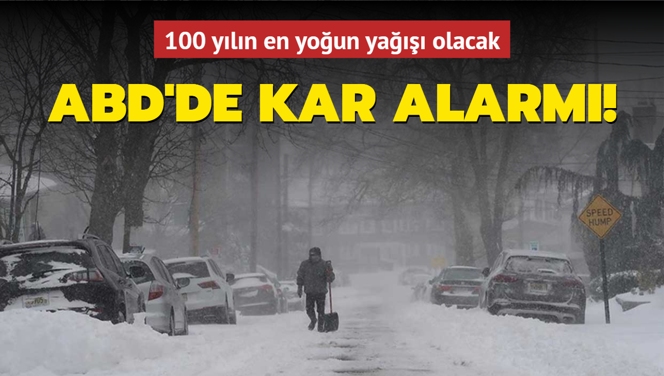 100 yln en youn ya olacak... ABD'de kar alarm!