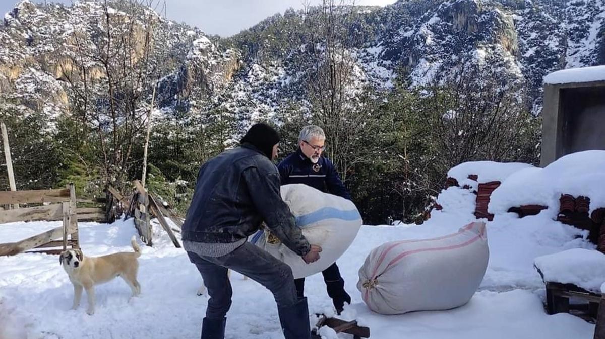 AFAD dada mahsur kalan oban ve hayvanlarn yardmna kotu