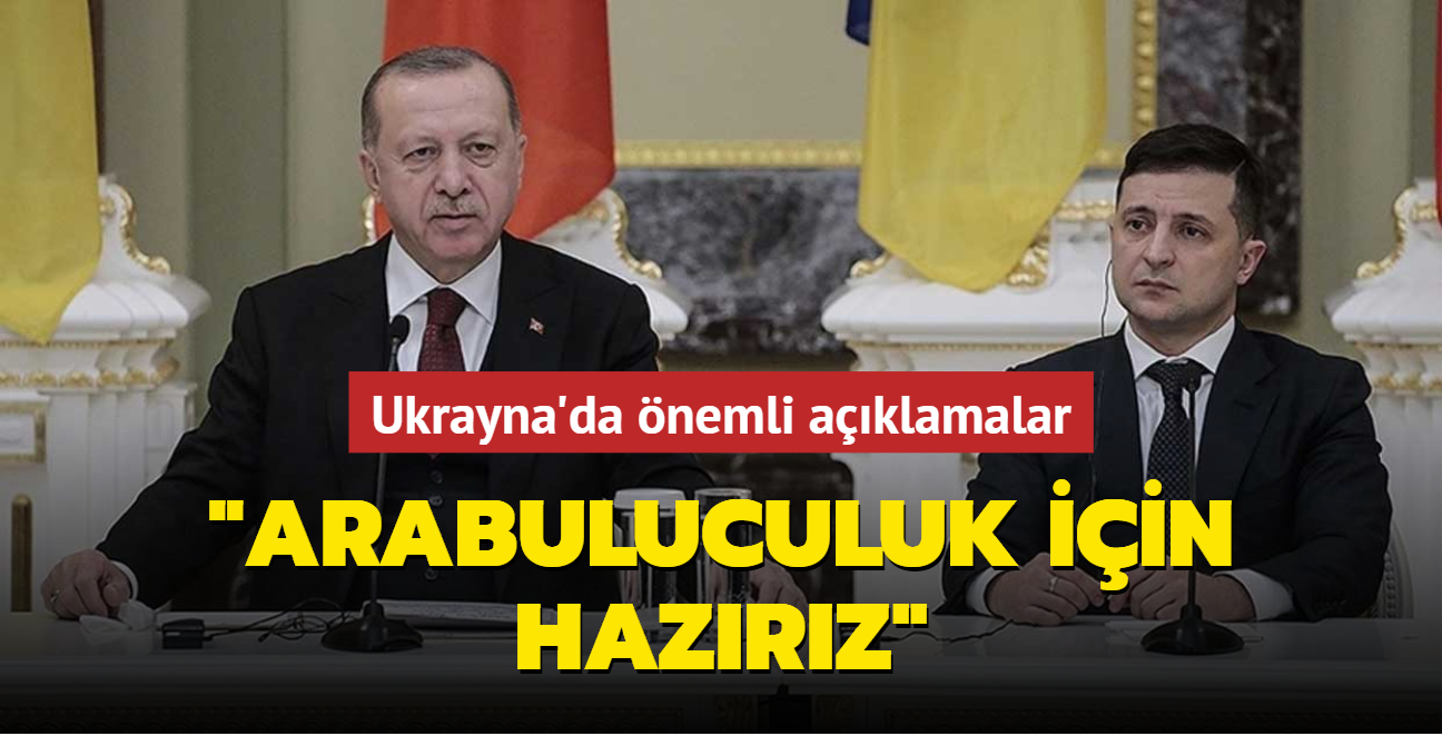 Bakan Erdoan'dan Ukrayna'da nemli aklamalar: Arabuluculuk iin hazrz