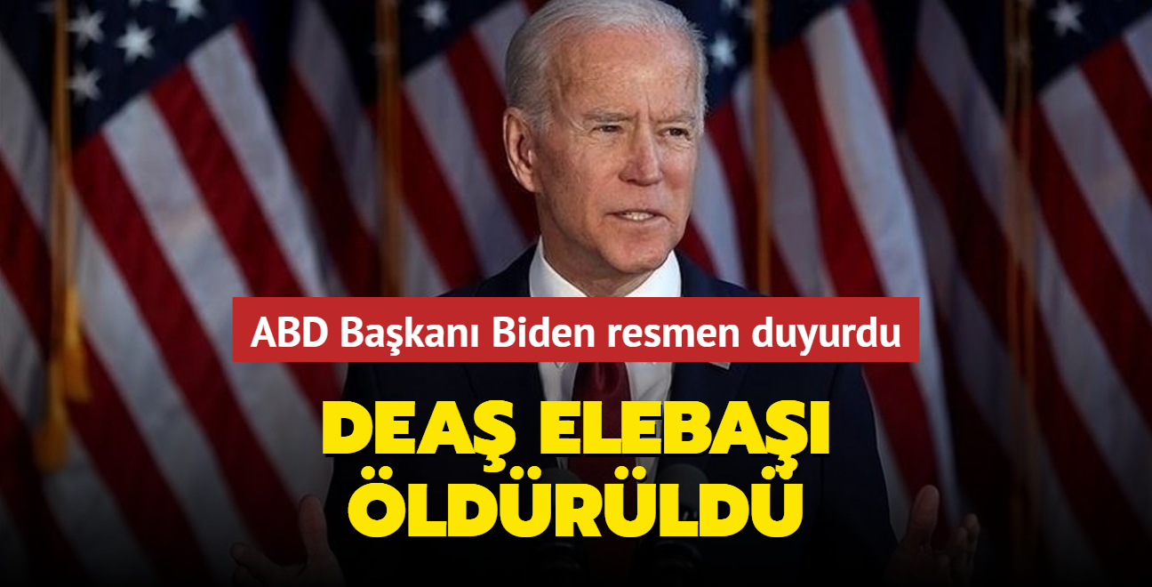 Biden: DEA lideri Kureyi ldrld