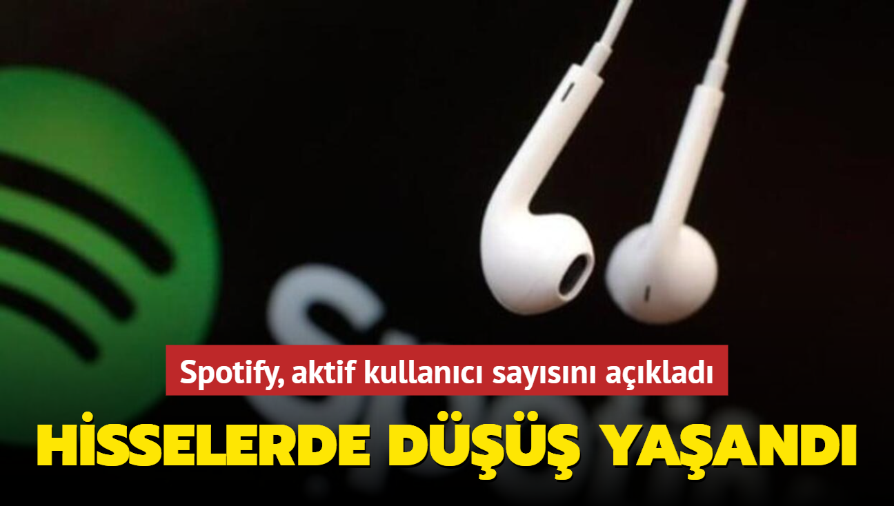 Spotify, aktif kullanc saysn aklad: Hisselerde d yaand
