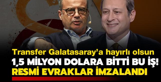 Transfer Galatasaray'a hayrl olsun! 1,5 milyon dolara i bitti, evraklar imzaland