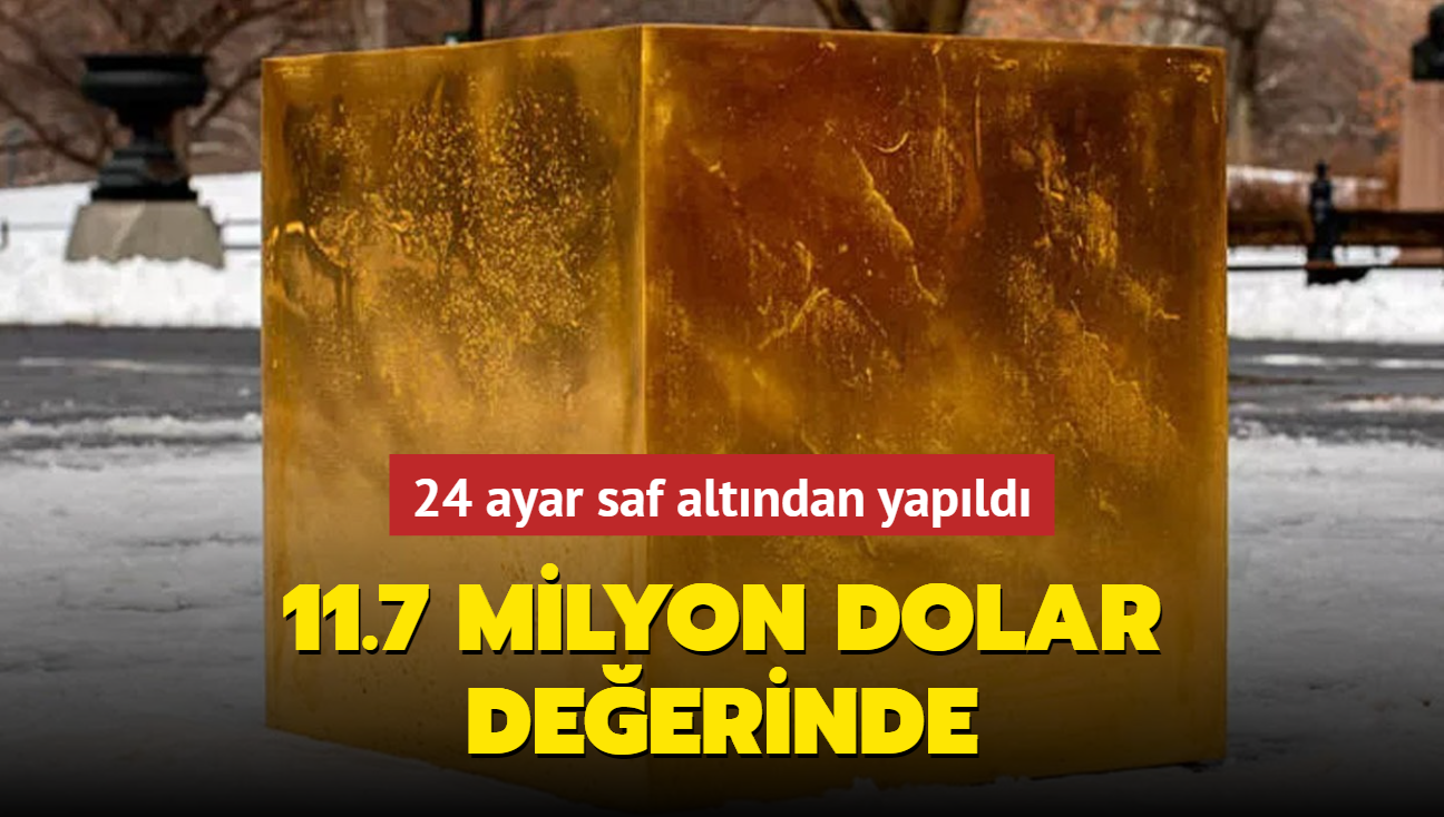 24 ayar saf altndan yapld... Tam 11.7 milyon dolar deerinde