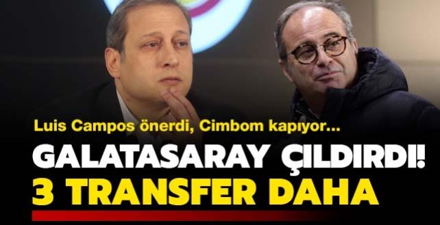 Galatasaray transferde aha kalkt! Campos nerdi 3 bomba isim daha geliyor