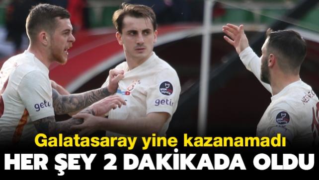 Galatasaray deplasmanda Alanyaspor ile 1-1 berabere kald