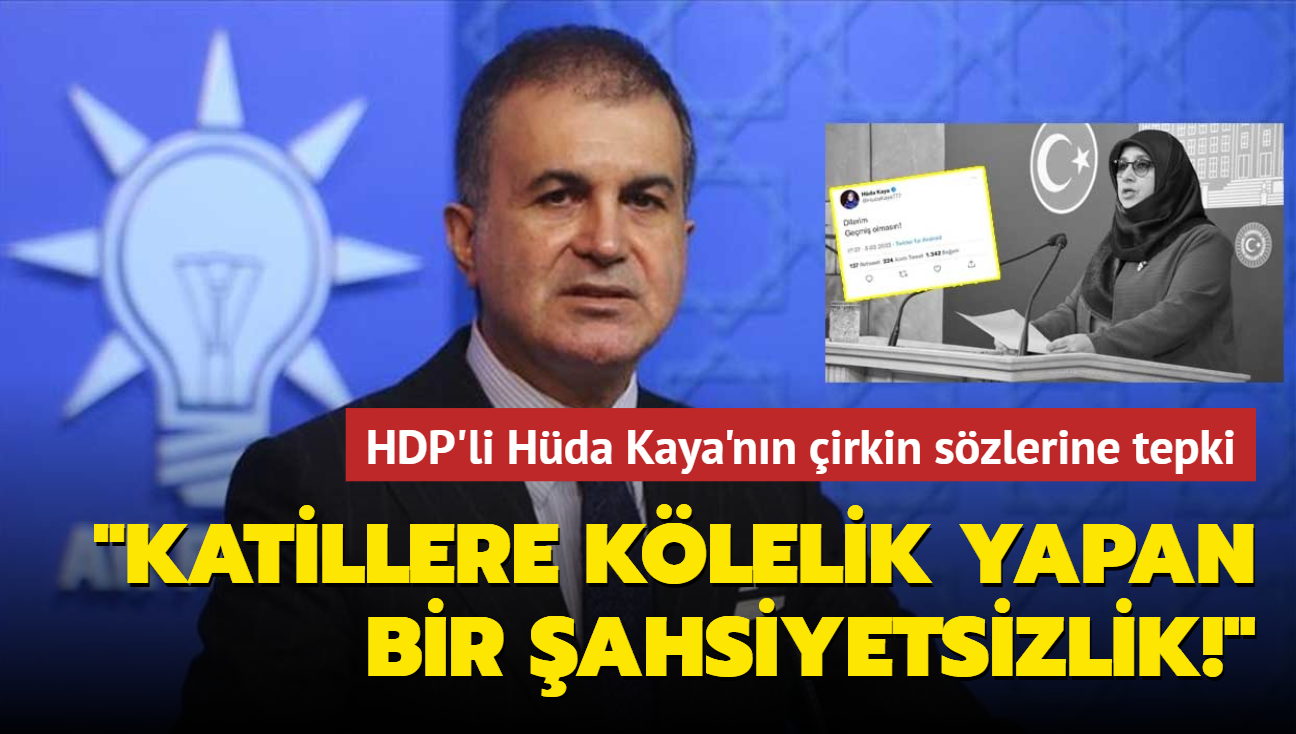 HDP'li Hda Kaya'nn Bakan Erdoan'a ilikin irkin szlerine tepkiler  gibi: Katillere klelik yapan bir ahsiyetsizlik!