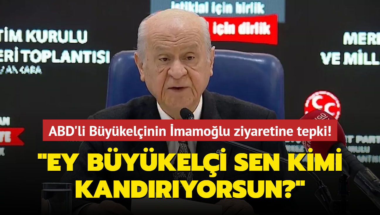 Baheli'den ABD'nin Ankara Bykelisinin mamolu ziyaretine tepki! "Ey bykeli sen kimi kandryorsun""