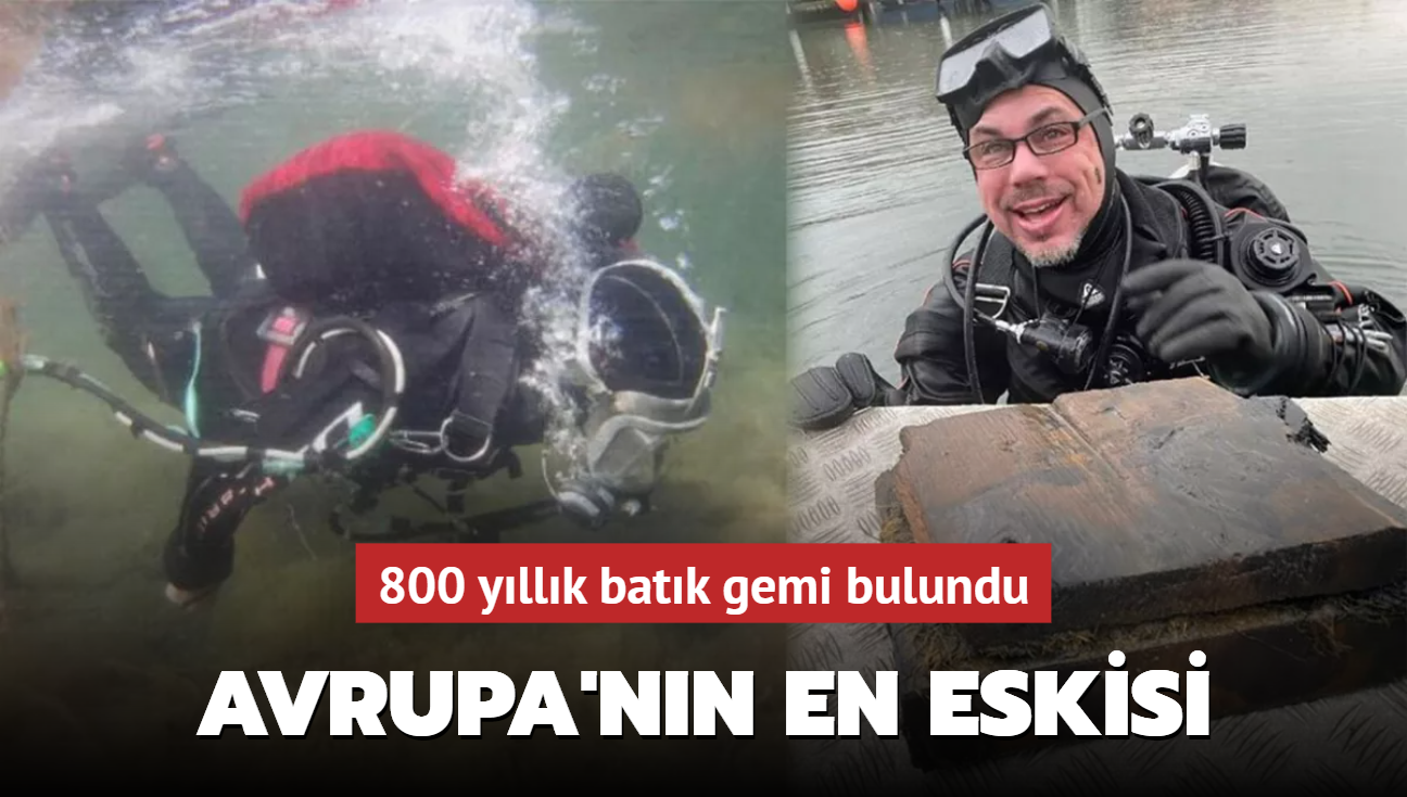 Avrupa'da bulunanlarn en eskisi... 800 yllk batk gemi bulundu