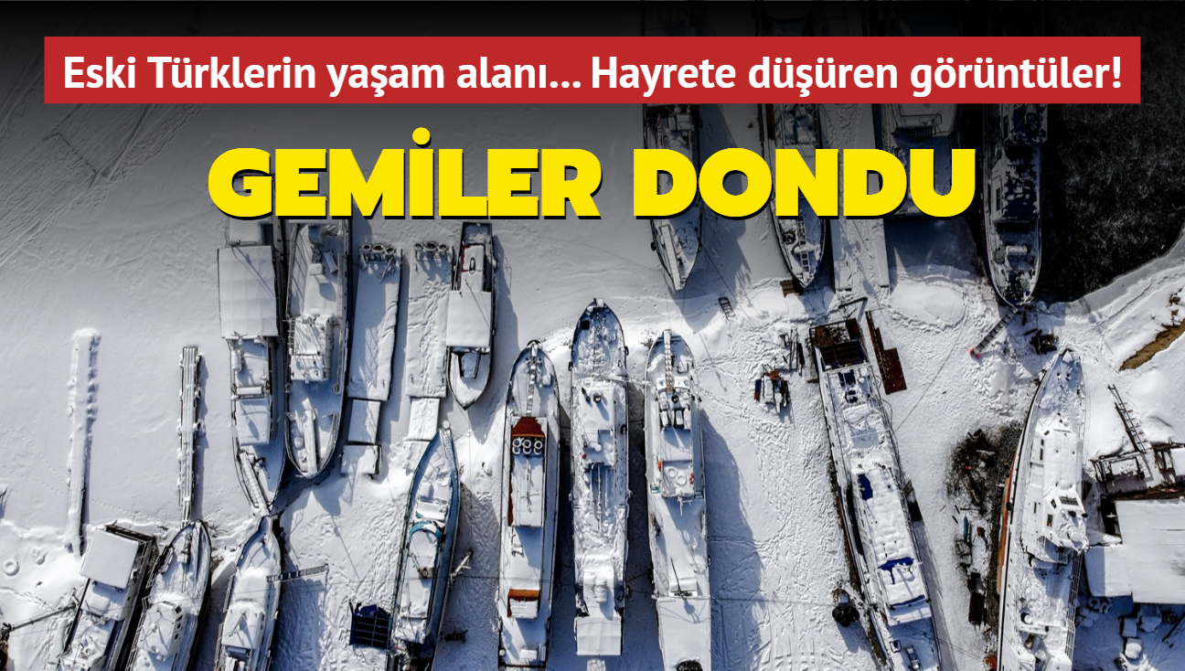 Eski Trklerin yaam alan... Hayrete dren grntler! Gemiler dondu