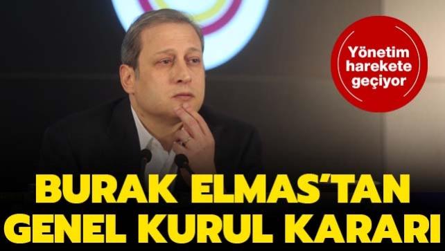 Galatasaray'da Bakan Burak Elmas'tan son dakika Genel Kurul karar