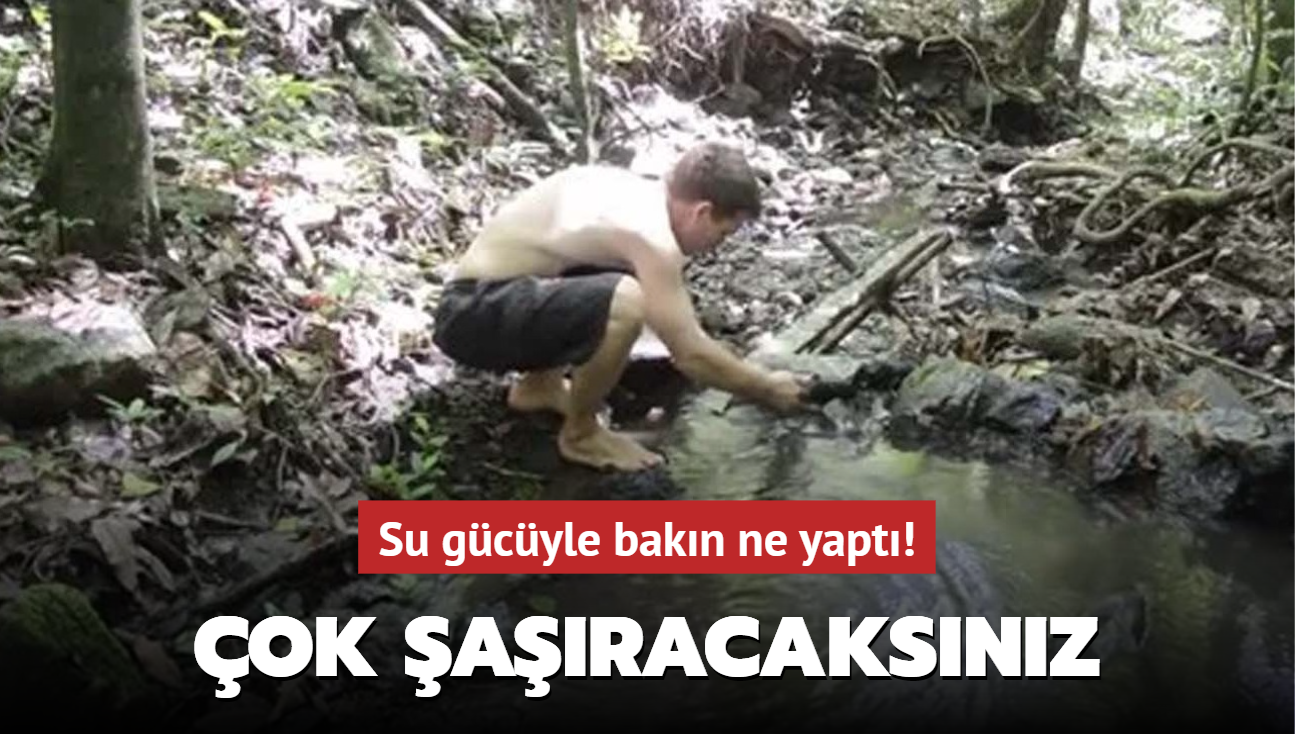 Su g�c�yle bak�n ne yapt�! G�r�nce �ok �a��racaks�n�z