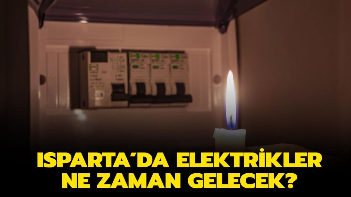 Isparta'da elektrik kesintisi giderildi mi" Isparta'da elektrikler ne zaman gelecek" 