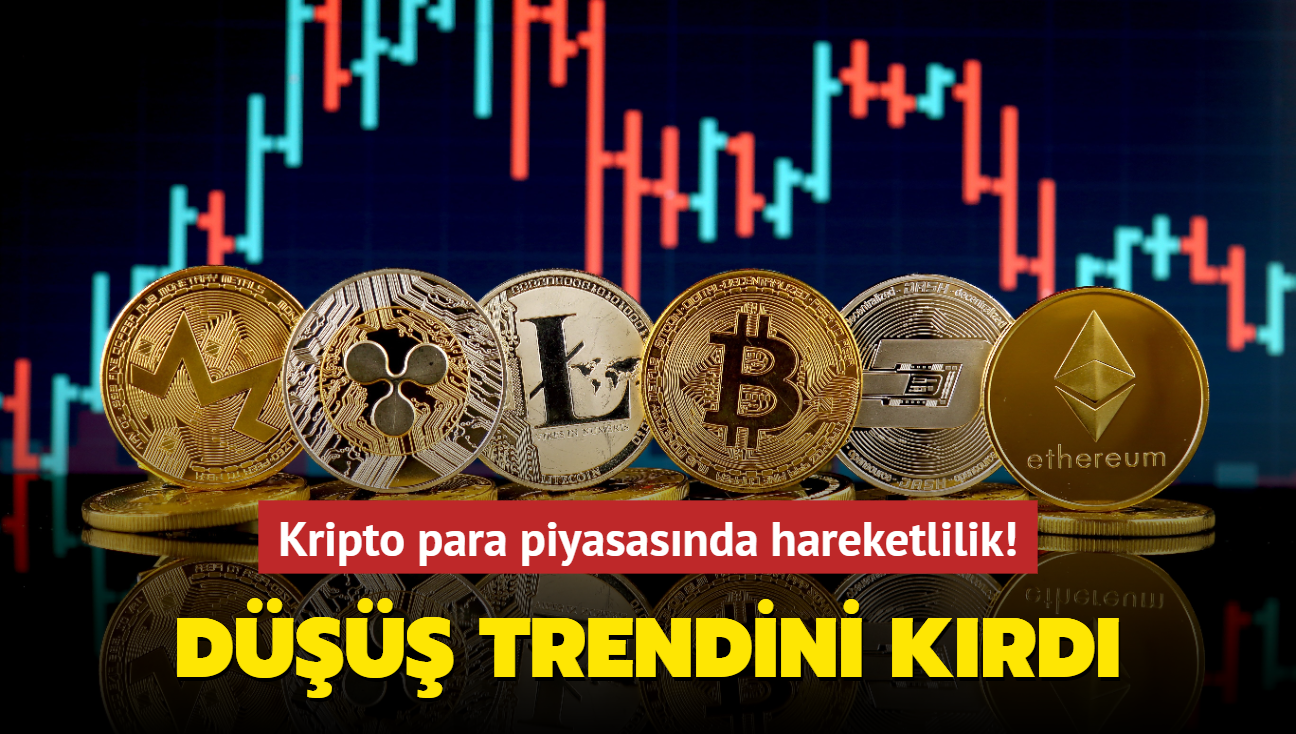 Kripto para piyasasnda hareketlilik! Bitcoin 3 ay sonra ilk kez d trendini krd