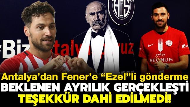 Sinan Gümüş yeniden Antalyaspor'da! Teşekkür dahi etmeyen Fenerbahçe'ye "Ezel"li gönderme...